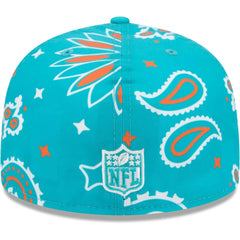 Miami Dolphins Paisley 59FIFTY Fitted Hat | NFL Hot