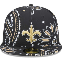 New Orleans Saints Paisley 59FIFTY Fitted Hat | NFL Discount