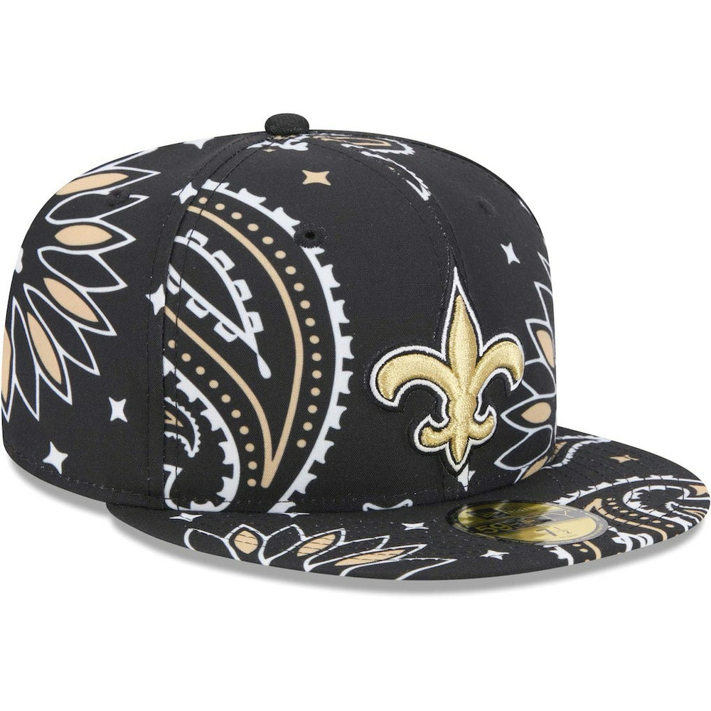 New Orleans Saints Paisley 59FIFTY Fitted Hat | NFL Discount