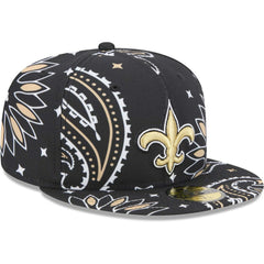 New Orleans Saints Paisley 59FIFTY Fitted Hat | NFL Discount