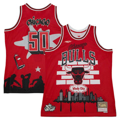 Red Chicago Bulls x Tats Cru Hardwood Classics Fashion Jersey sale | NBA