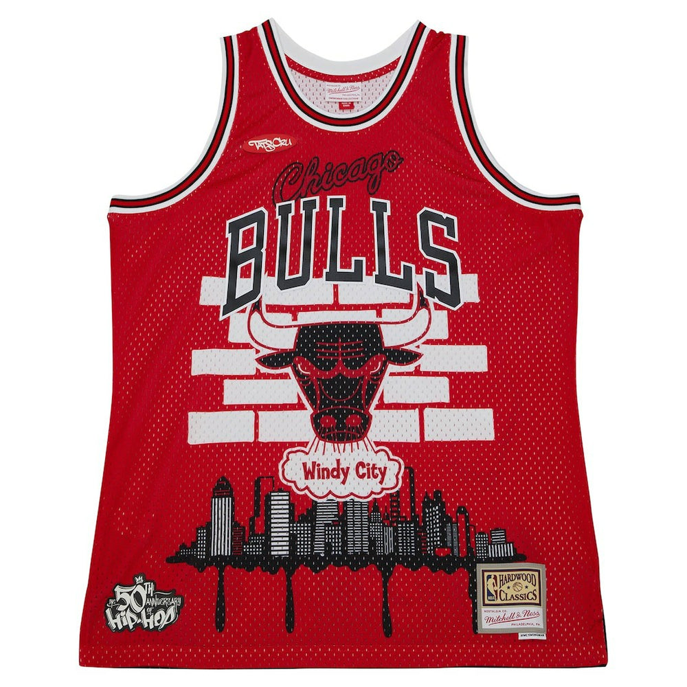 Red Chicago Bulls x Tats Cru Hardwood Classics Fashion Jersey sale | NBA