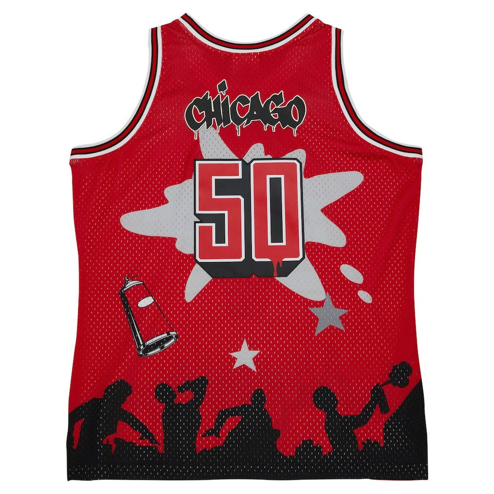 Red Chicago Bulls x Tats Cru Hardwood Classics Fashion Jersey sale | NBA