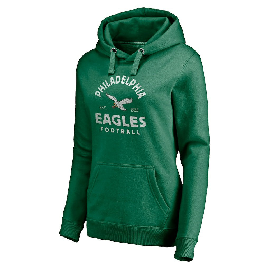 Philadelphia Eagles Women's Gridiron Classics Vintage Arch Pullover Hoodie | NFL Sale