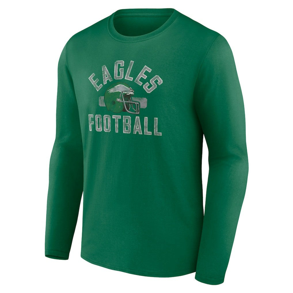 Philadelphia Eagles Gridiron Classics Retro Block Long Sleeve T-Shirt | NFL Discount