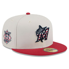 Miami Marlins New Era 2024 Fourth of July 59FIFTY Fitted Hat - MLB Hats