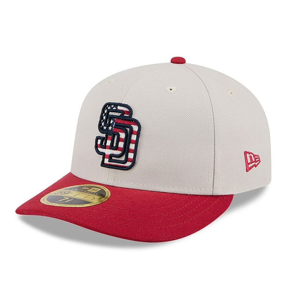 San Diego Padres New Era 2024 Fourth of July Low Profile 59FIFTY Fitted Hat - MLB Hats