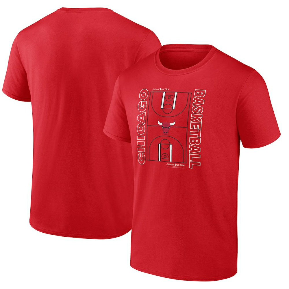 Chicago Bulls Michelob Ultra Full Court T-Shirt - Red for sale | NBA