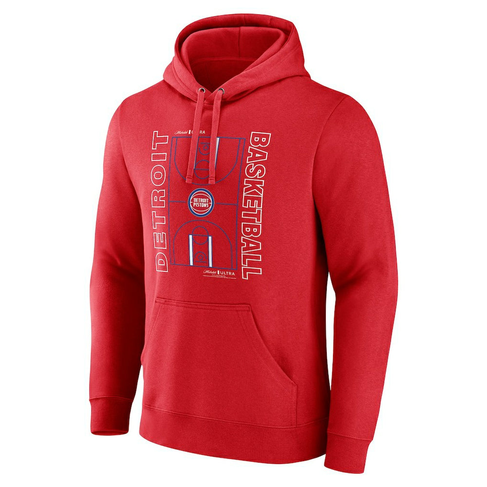 Detroit Pistons Michelob Ultra Full Court Pullover Hoodie - Red cheap | NBA