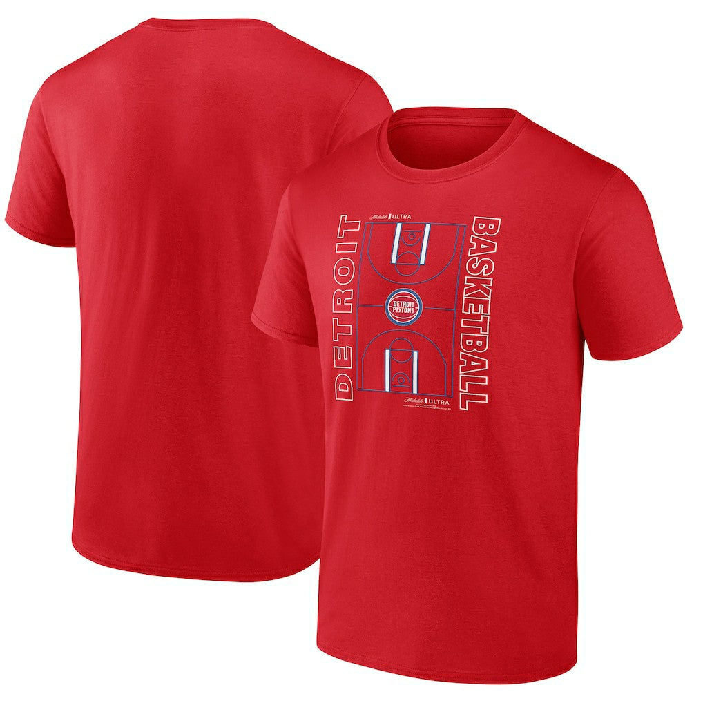 Detroit Pistons Michelob Ultra Full Court T-Shirt - Red sale | NBA