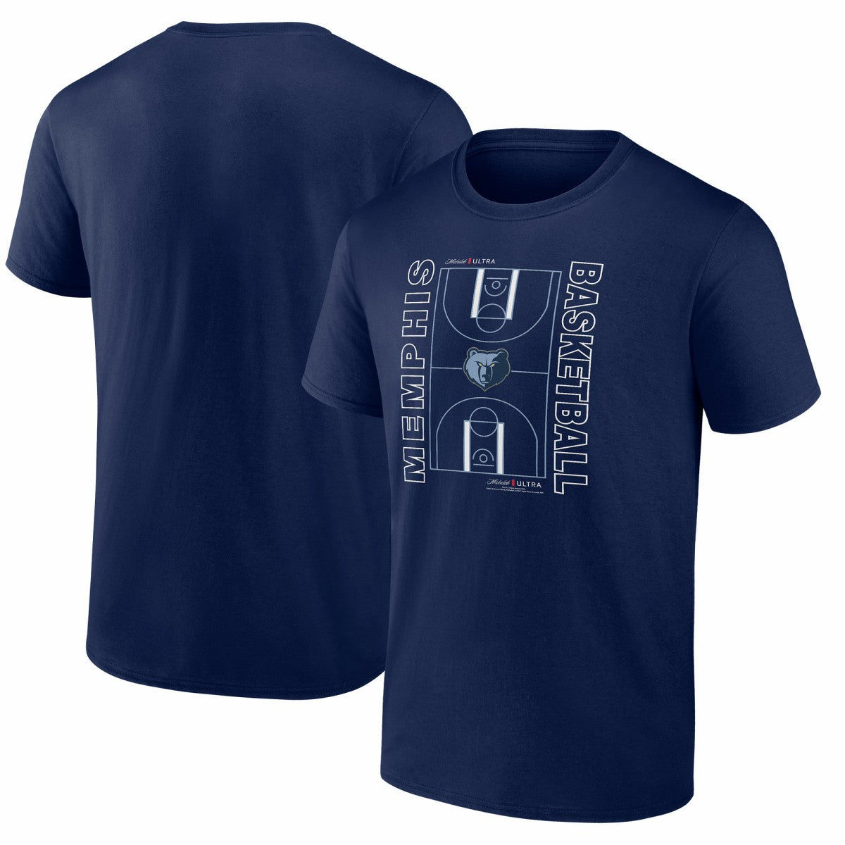 Memphis Grizzlies Michelob Ultra Full Court T-Shirt - Navy discount | NBA