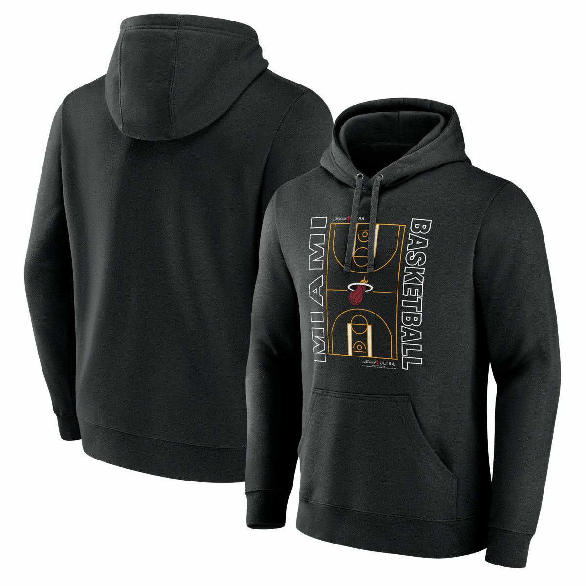 Miami Heat Michelob Ultra Full Court Pullover Hoodie - Black on sale | NBA