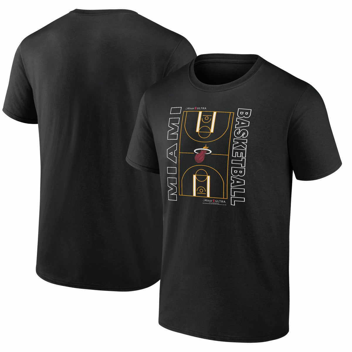 Miami Heat Michelob Ultra Full Court T-Shirt - Black outlet | NBA