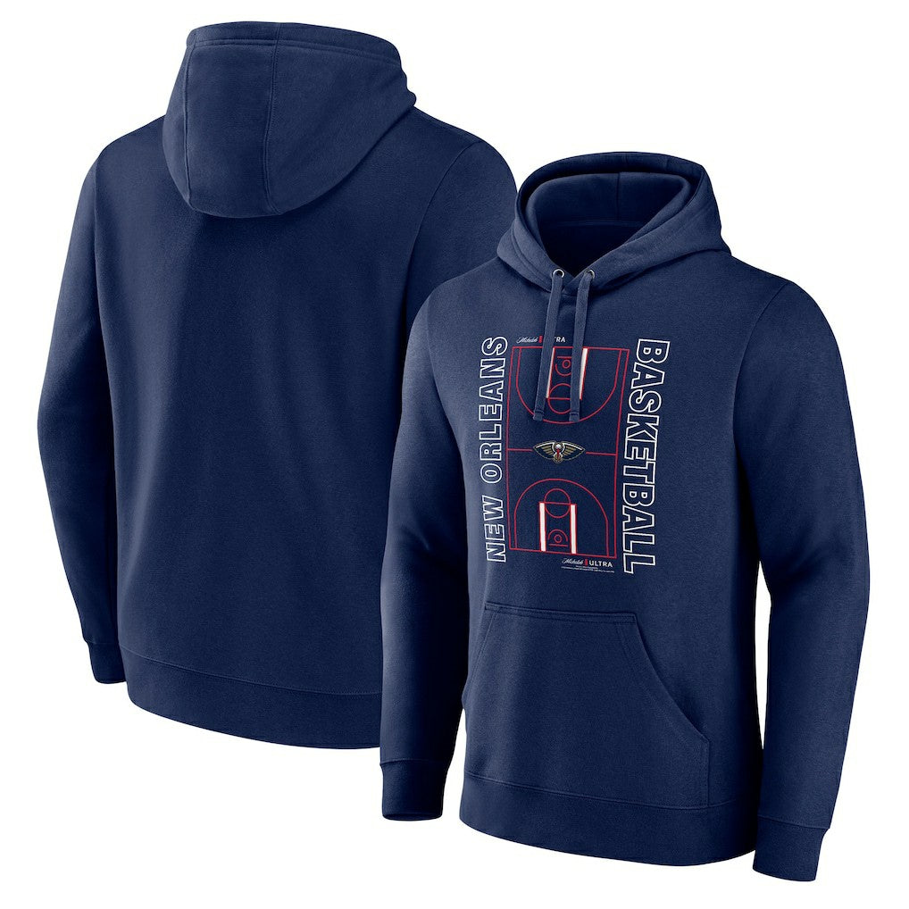 New Orleans Pelicans Michelob Ultra Full Court Pullover Hoodie - Navy online | NBA