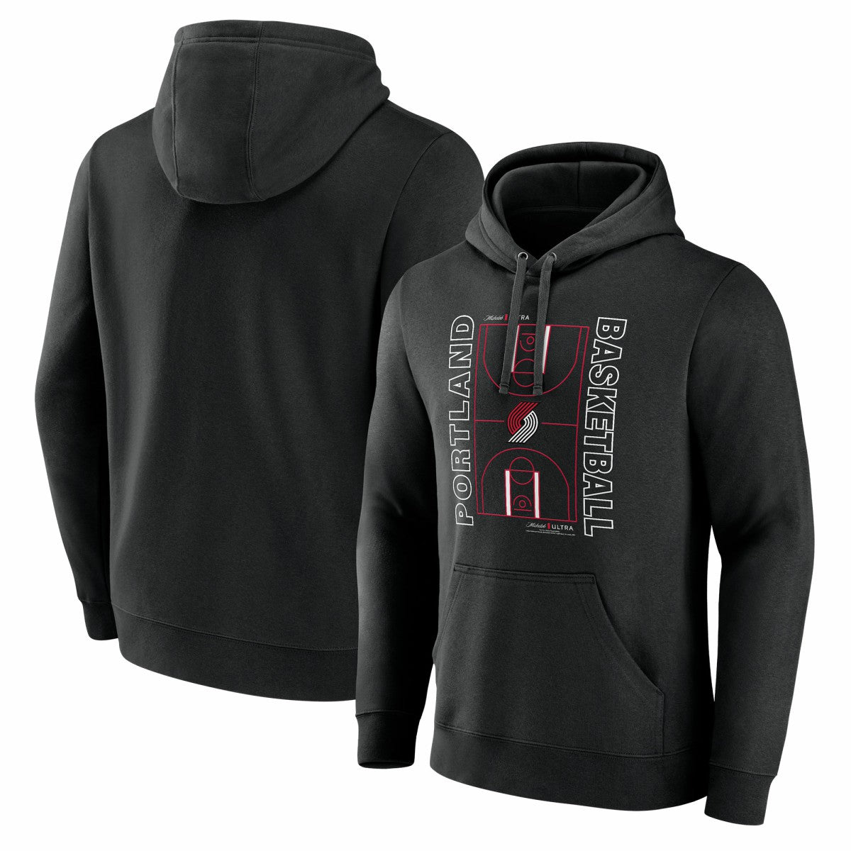 Portland Trail Blazers Michelob Ultra Full Court Pullover Hoodie - Black cheap | NBA
