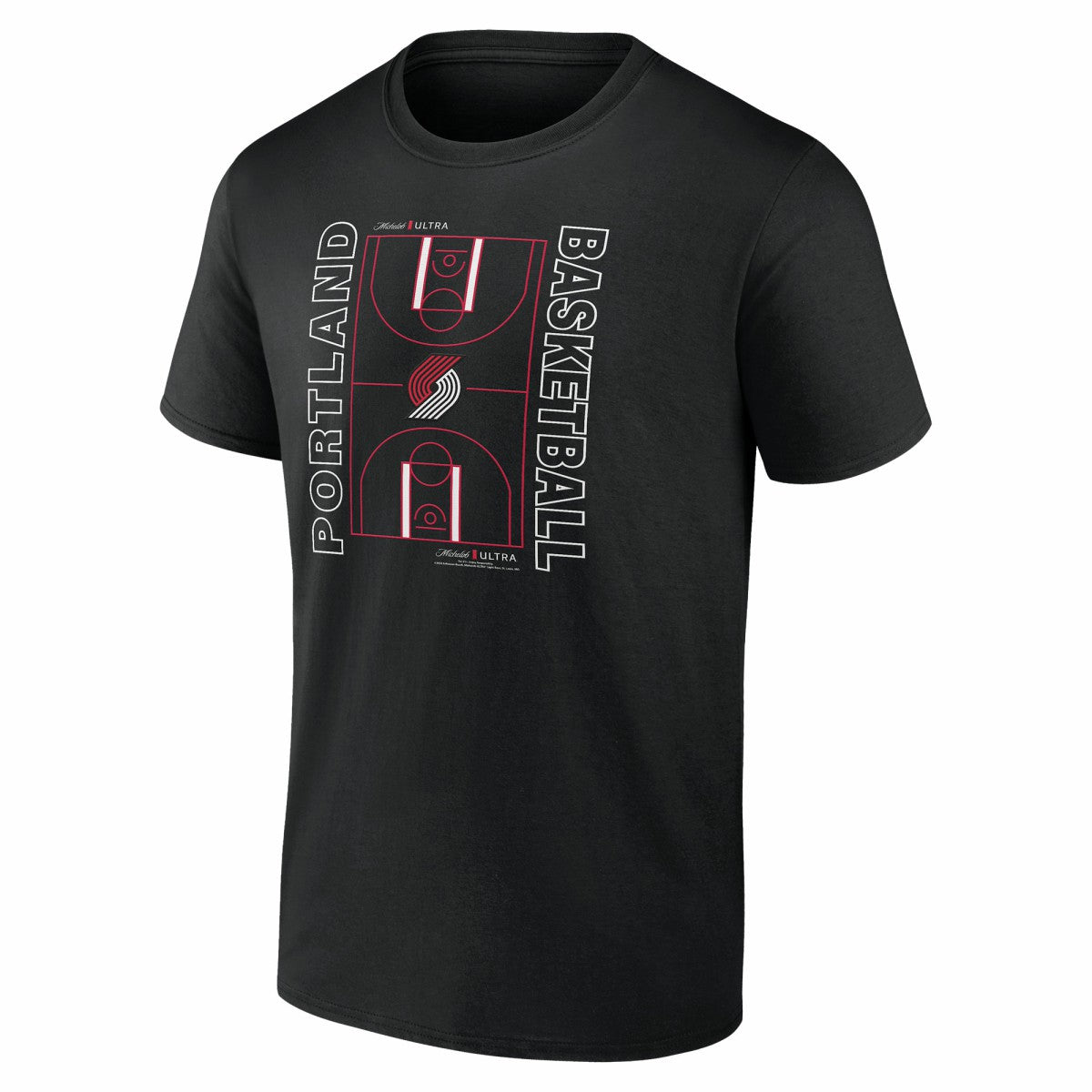 Portland Trail Blazers Michelob Ultra Full Court T-Shirt - Black online | NBA