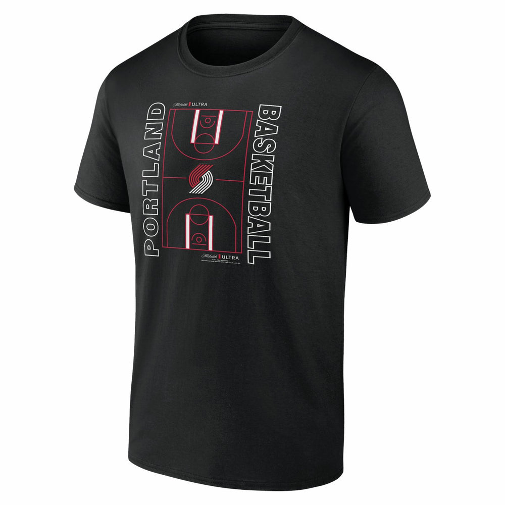 Portland Trail Blazers Michelob Ultra Full Court T-Shirt - Black online | NBA