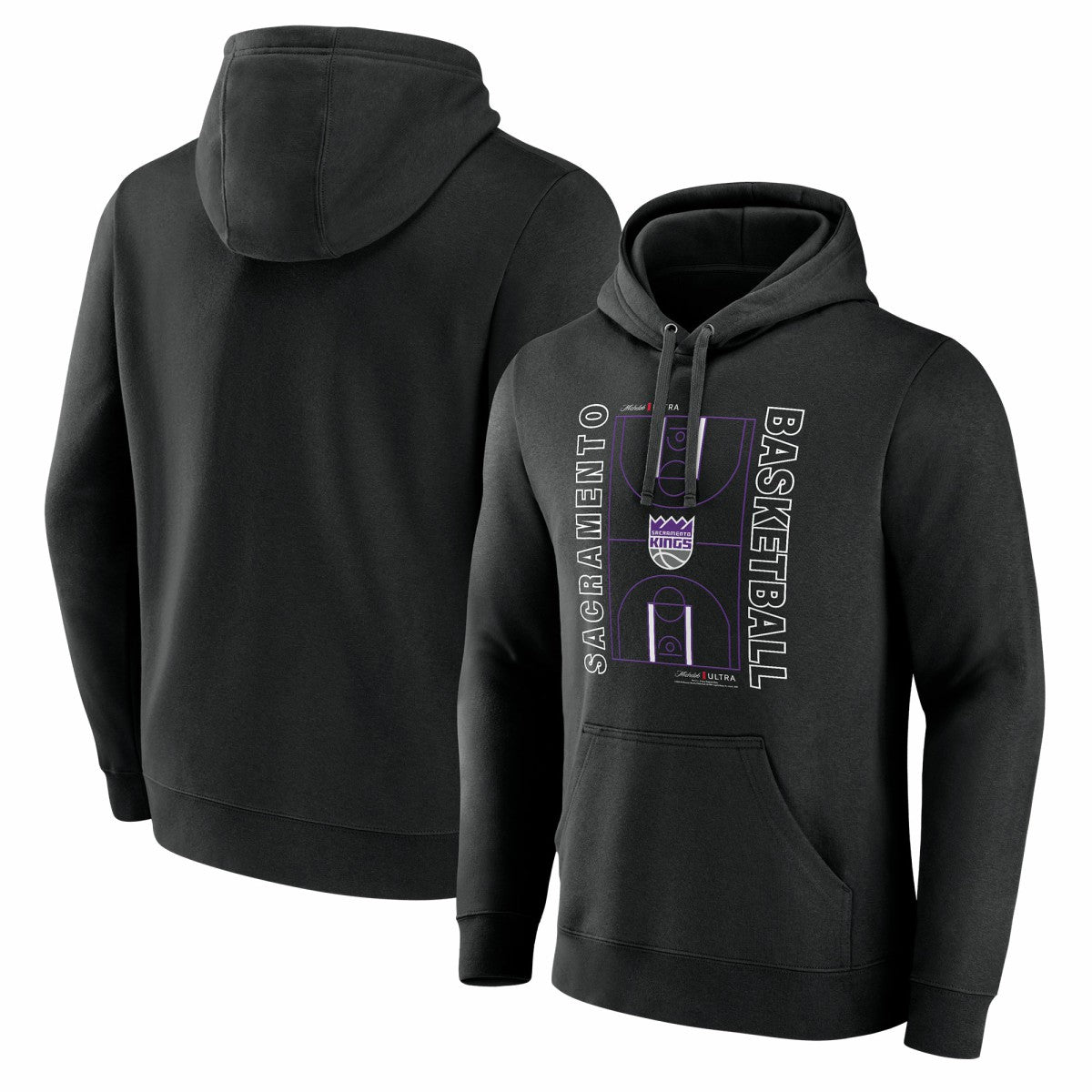 Black Sacramento Kings Michelob Ultra Full Court Pullover Hoodie - Black on sale | NBA