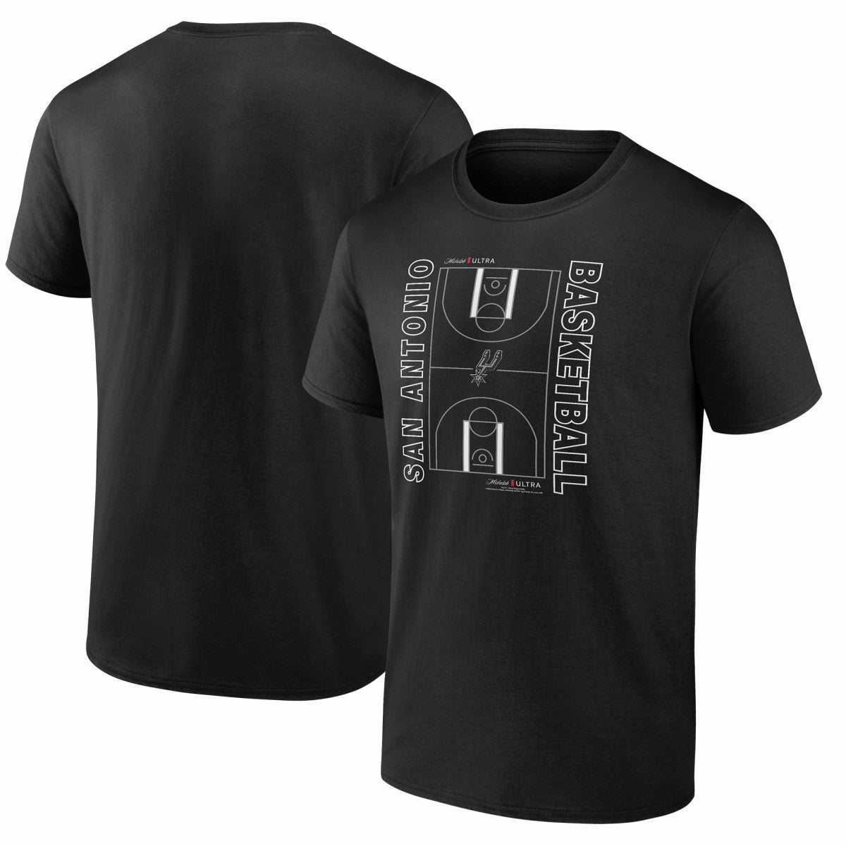 San Antonio Spurs Michelob Ultra Full Court T-Shirt - Black shop | NBA