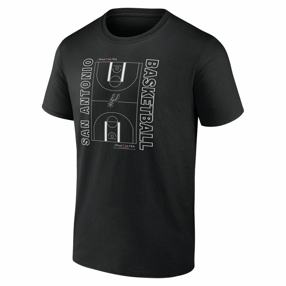San Antonio Spurs Michelob Ultra Full Court T-Shirt - Black shop | NBA