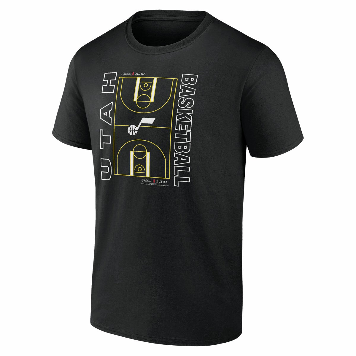 Utah Jazz Michelob Ultra Full Court T-Shirt - Black for sale | NBA
