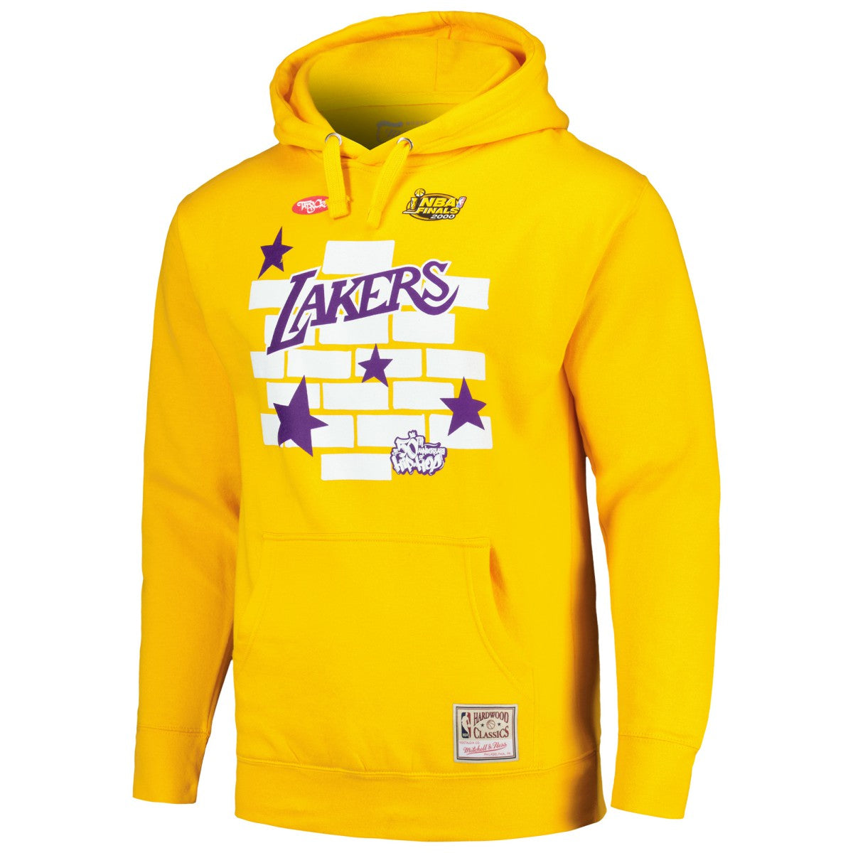 Gold Los Angeles Lakers x Tats Cru Hardwood Classics Brick Pullover Hoodie | NBA