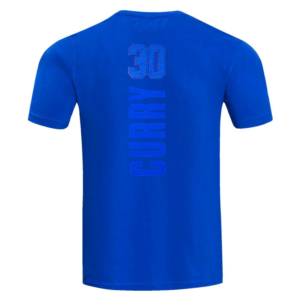 Royal Stephen Curry Golden State Warriors Pro Standard Triple Tonal Player T-Shirt sale | NBA