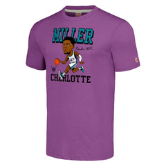Purple Brandon Miller Charlotte Hornets Homage Caricature Tri-Blend T-Shirt | NBA