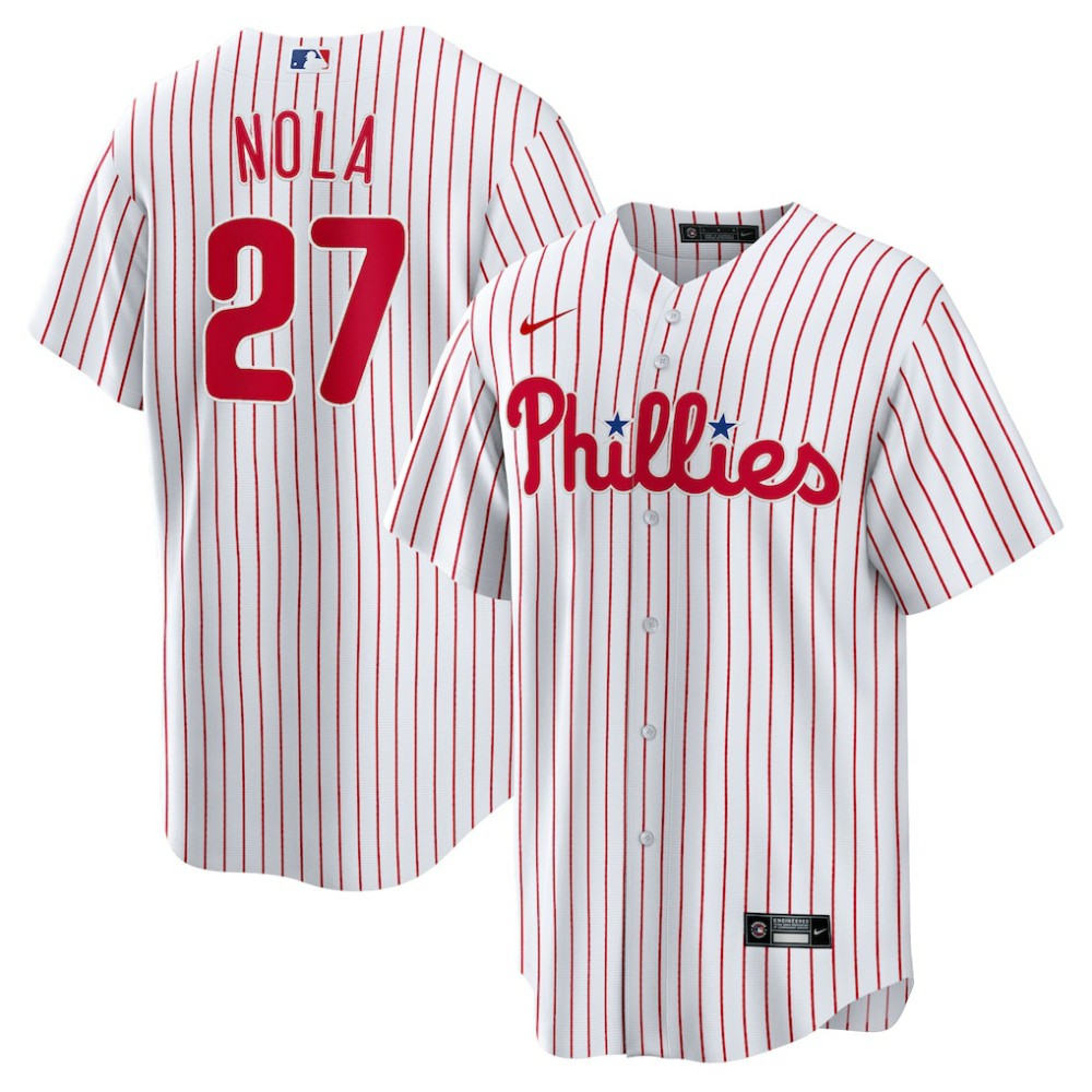 Aaron Nola Philadelphia Phillies Nike Home Replica Player Jersey - MLB Jerseys