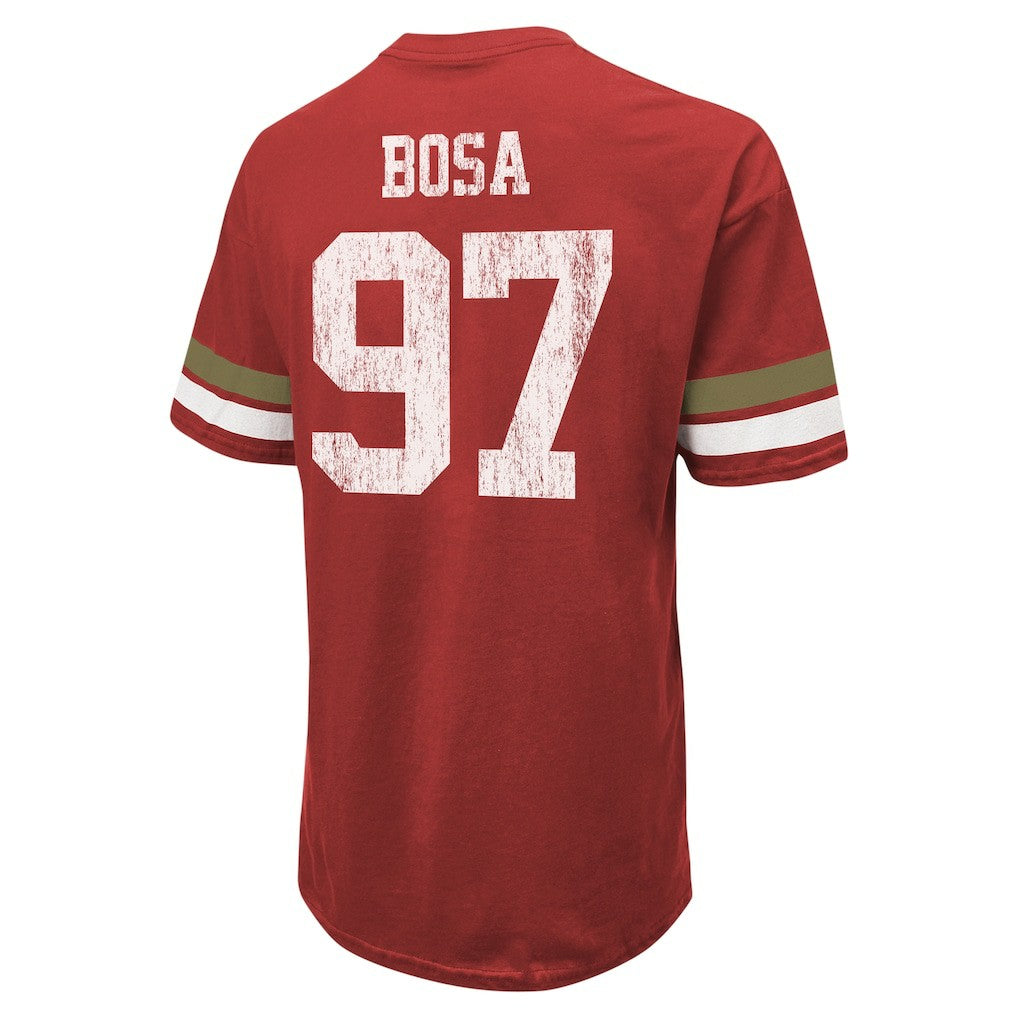 San Francisco 49ers Nick Bosa  Majestic Threads Name & Number Oversized Fit T-Shirt | NFL US