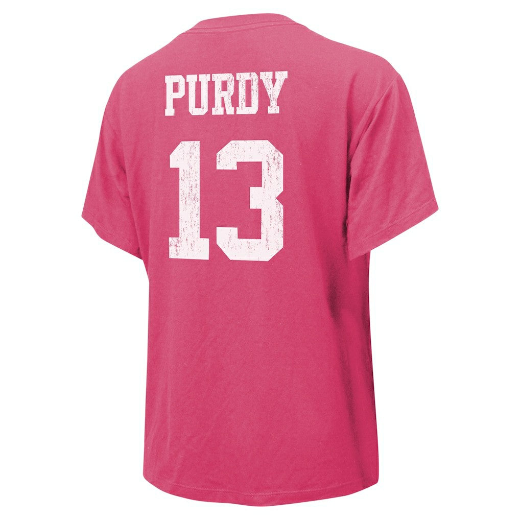 San Francisco 49ers Brock Purdy  Majestic Threads Women's Name & Number T-Shirt | NFL Near me