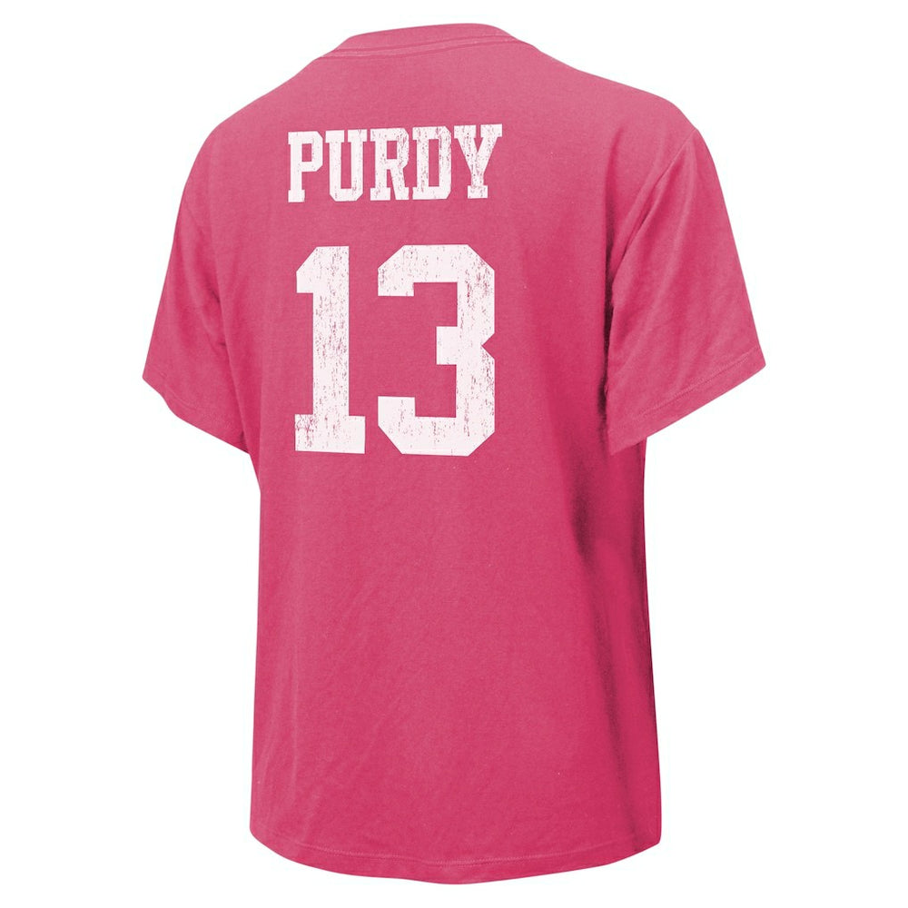 San Francisco 49ers Brock Purdy  Majestic Threads Women's Name & Number T-Shirt | NFL Near me