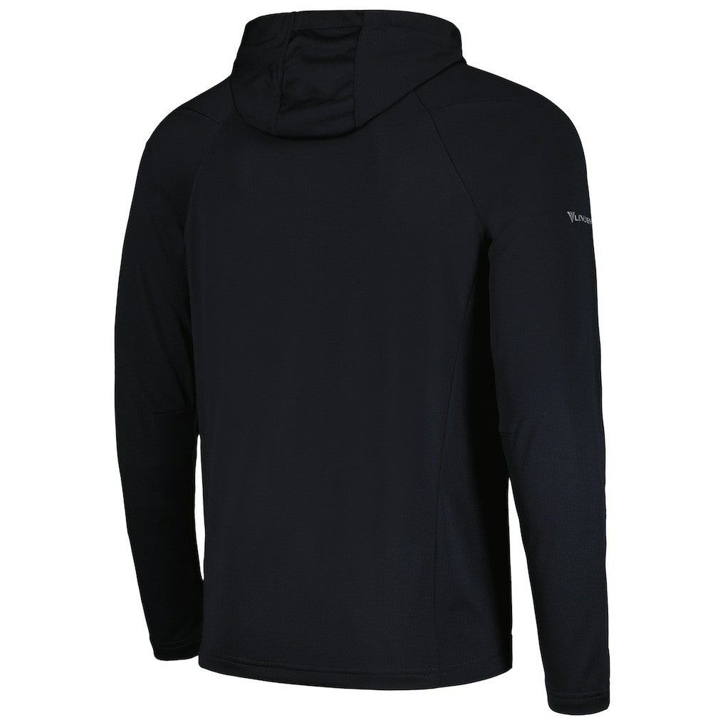 Black Brooklyn Nets Levelwear Zander Hoodie Raglan Quarter-Zip Top | NBA