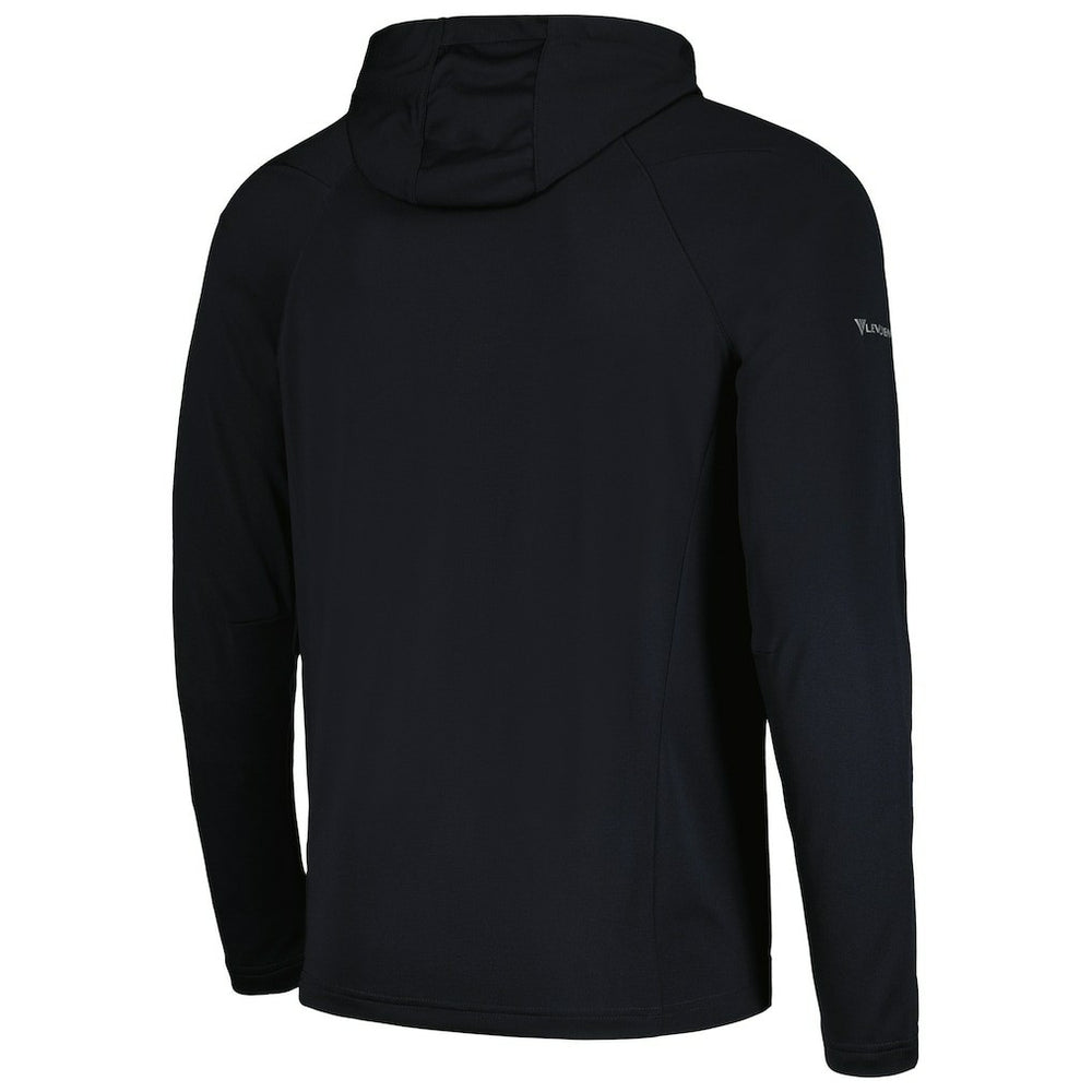 Black Brooklyn Nets Levelwear Zander Hoodie Raglan Quarter-Zip Top | NBA
