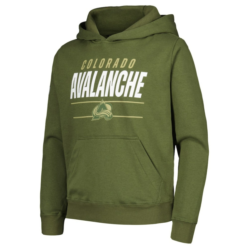 Colorado Avalanche Levelwear Youth Podium Fleece Pullover Hoodie -  NHL Hoodies