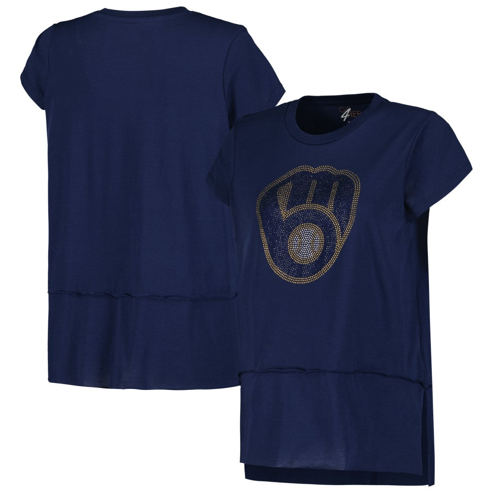 Milwaukee Brewers G-III 4Her by Carl Banks Women's Cheer Fashion T-Shirt - MLB T-shirts