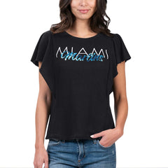 Miami Marlins G-III 4Her by Carl Banks Women's Crowd Wave T-Shirt - MLB T-shirts