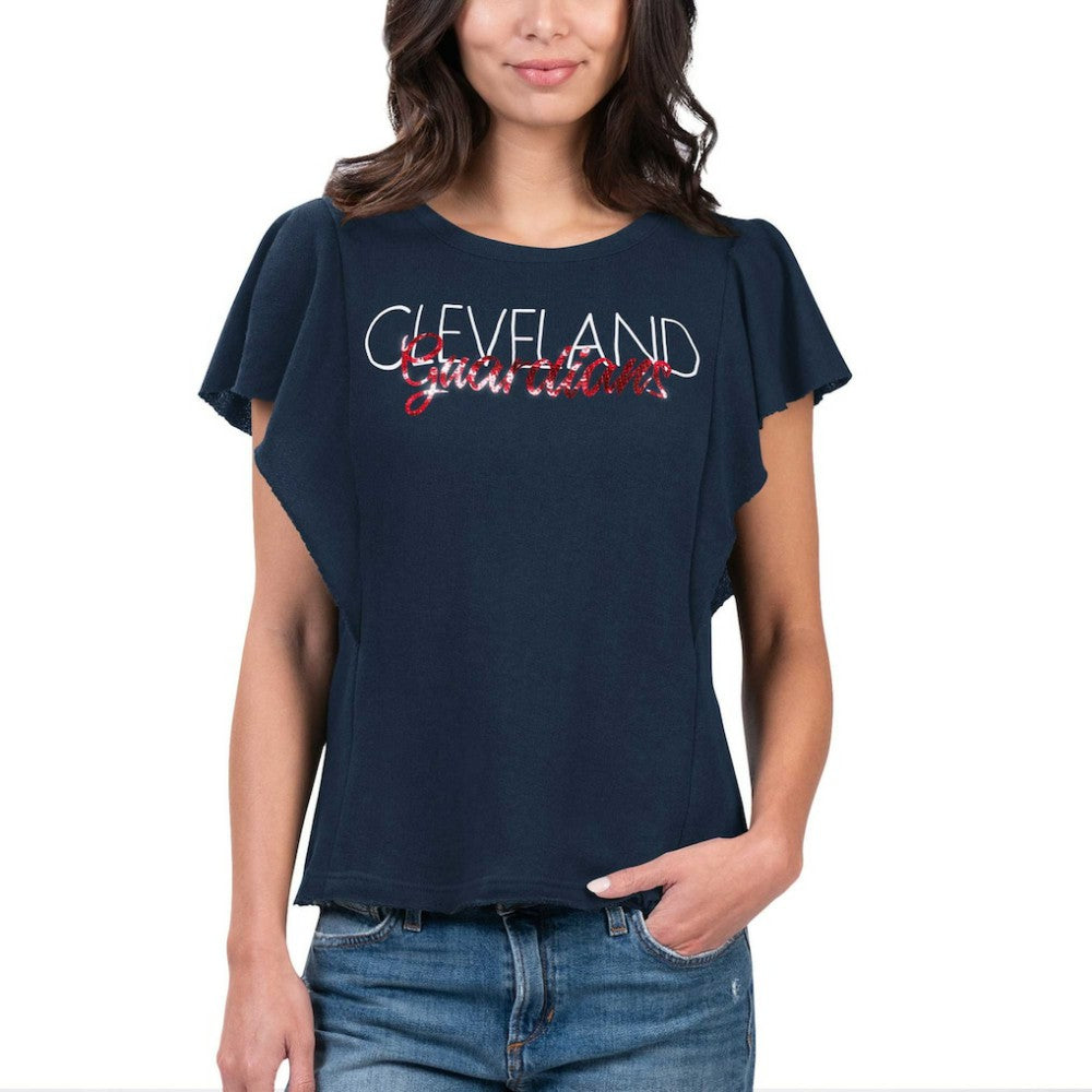 Cleveland Guardians G-III 4Her by Carl Banks Women's Crowd Wave T-Shirt - MLB T-shirts