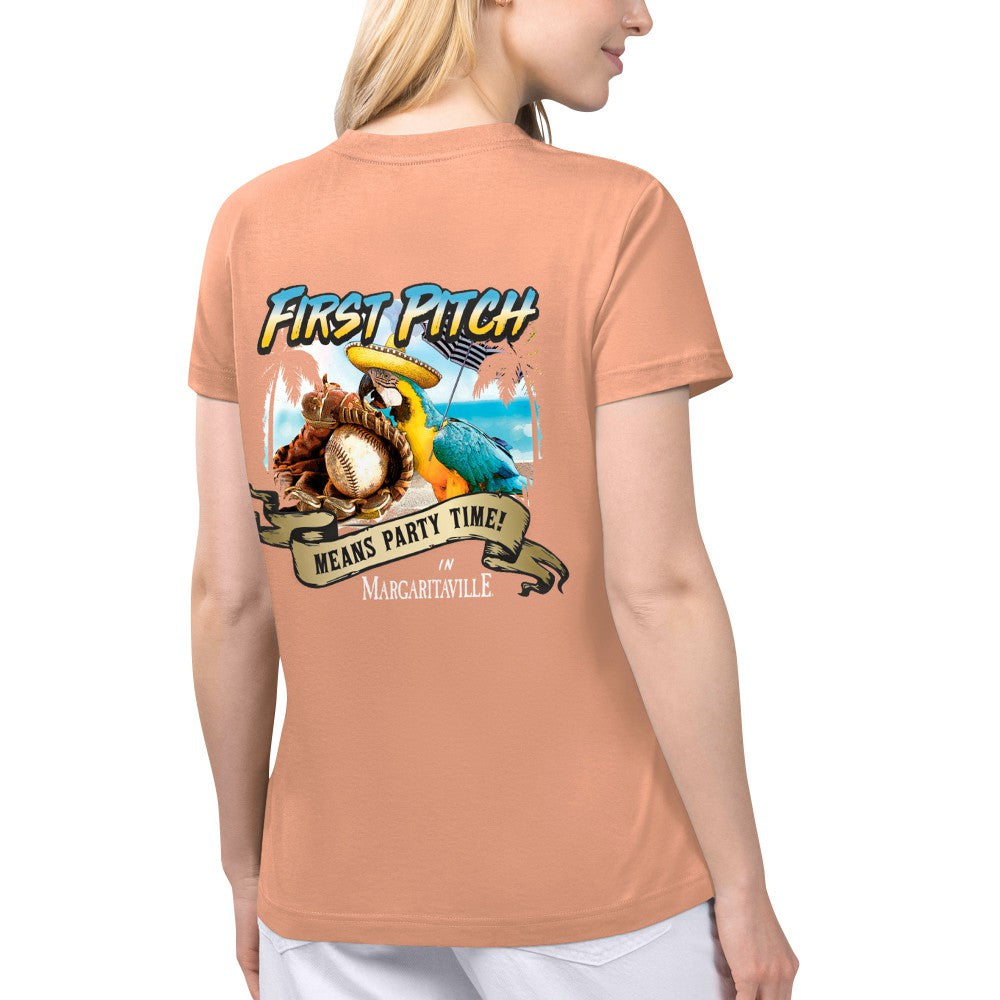 St. Louis Cardinals Margaritaville Women's Game Time V-Neck T-Shirt - MLB T-shirts