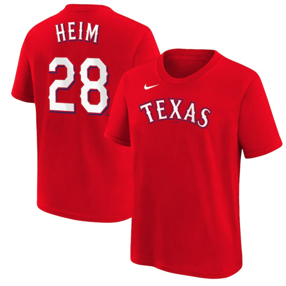 Jonah Heim Texas Rangers Nike Youth Name & Number T-Shirt - MLB T-shirts