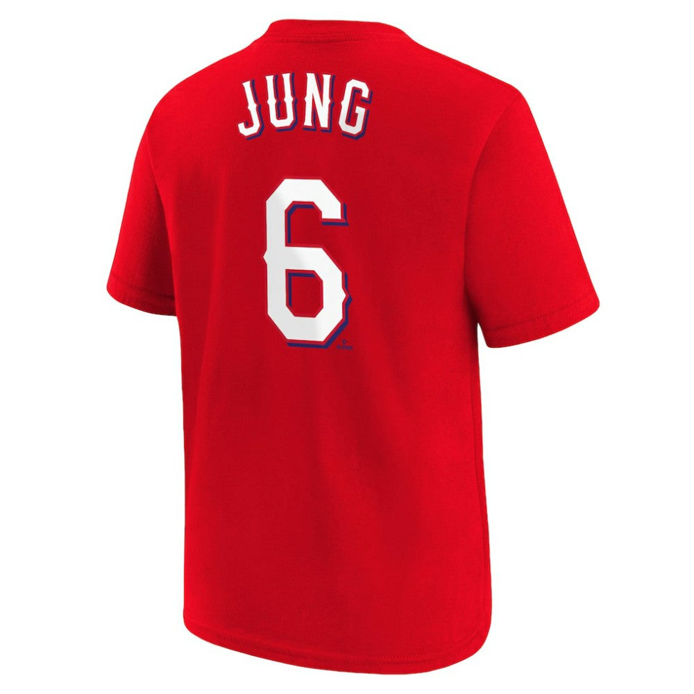 Josh Jung Texas Rangers Nike Youth Name & Number T-Shirt - MLB T-shirts