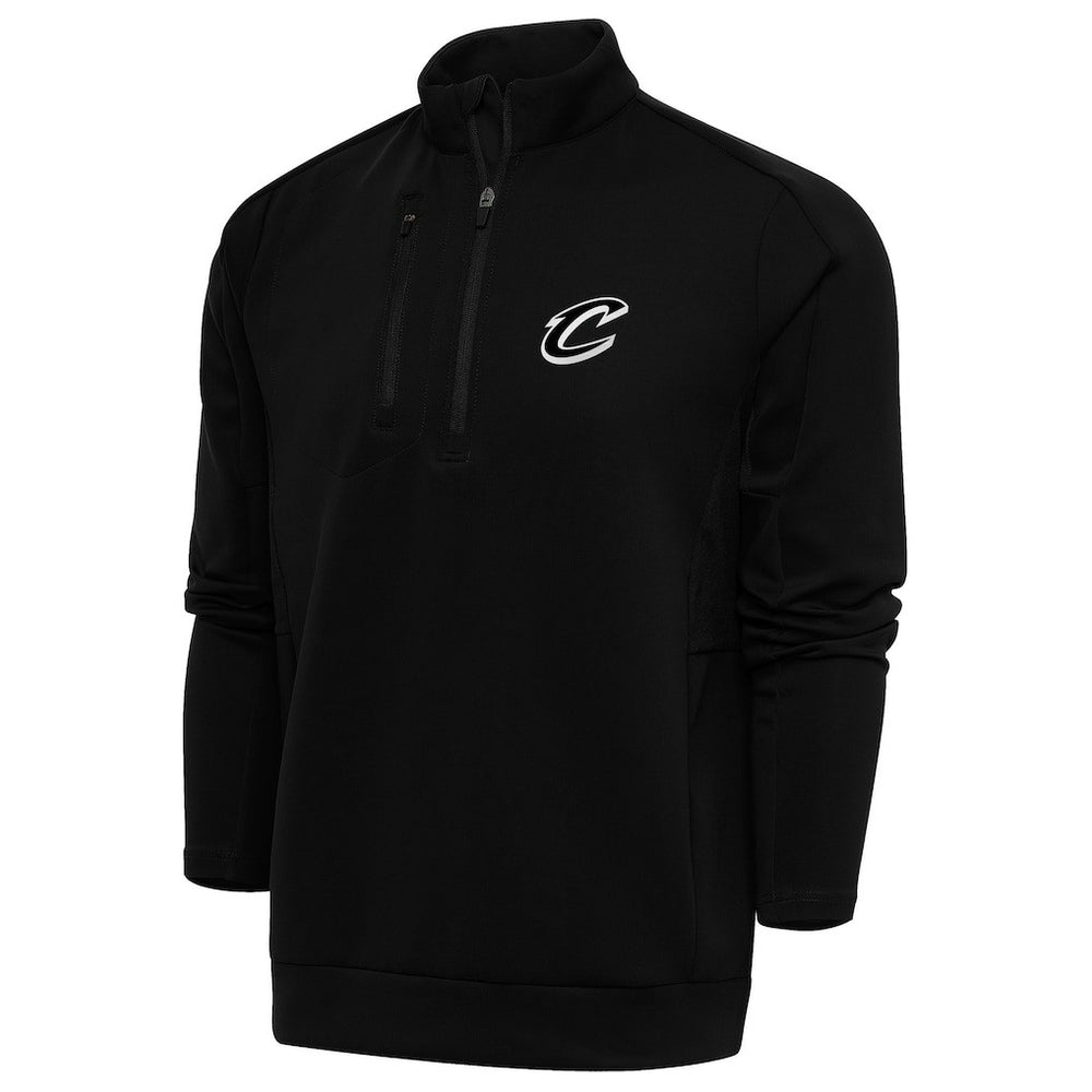 Black Cleveland Cavaliers Antigua Metallic Logo Generation Quarter-Zip Top sale | NBA