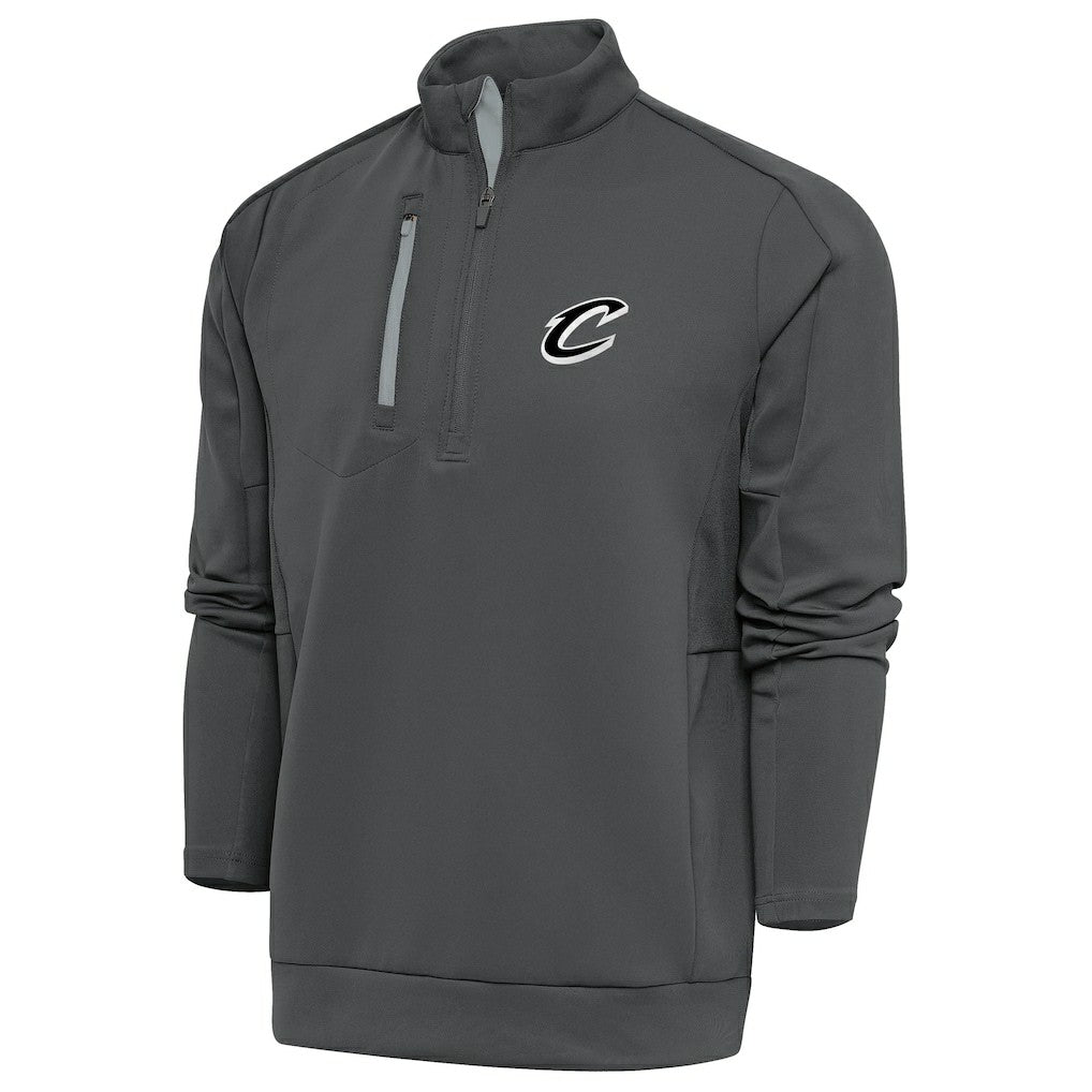 Pewter Cleveland Cavaliers Antigua Metallic Logo Generation Quarter-Zip Top sale | NBA
