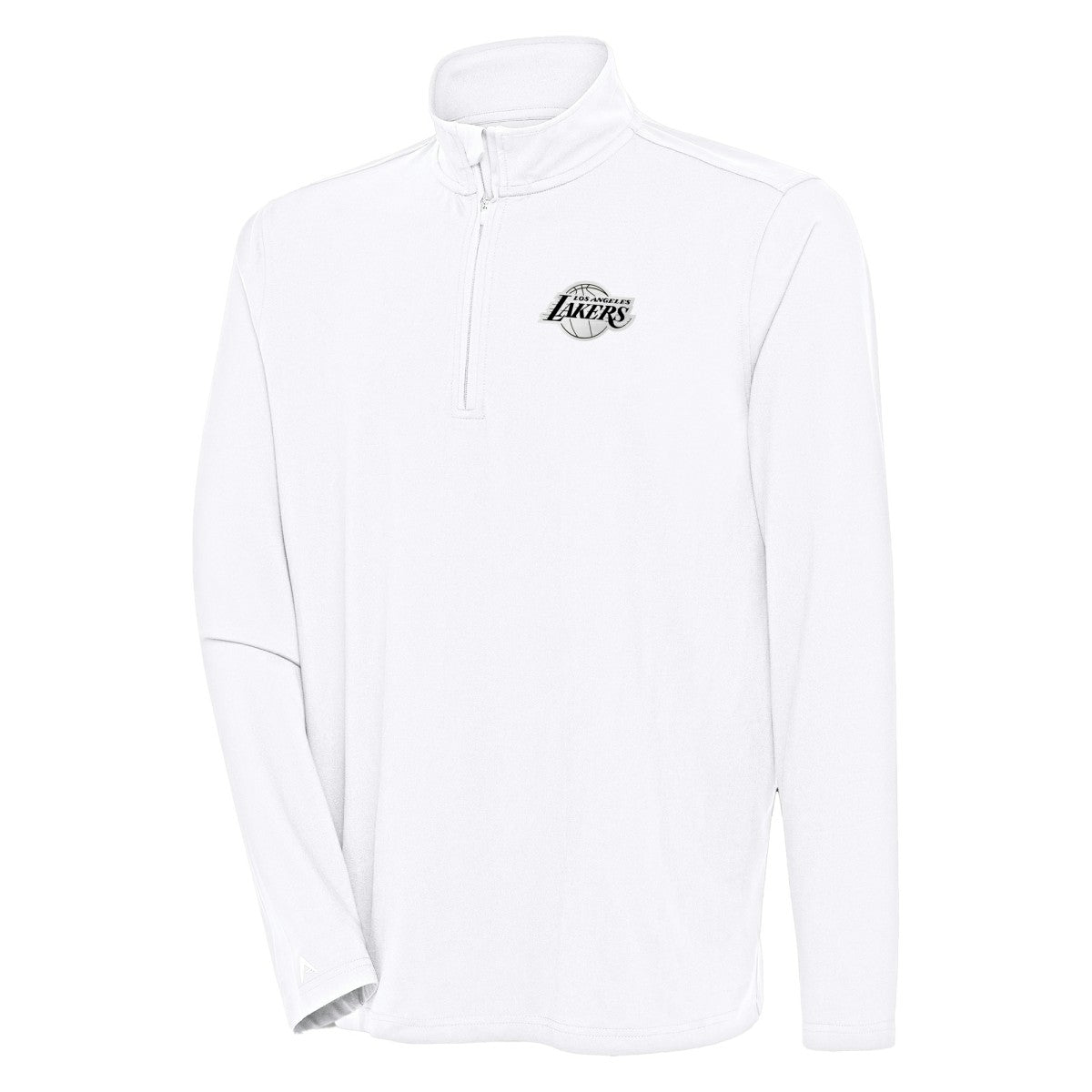 White Los Angeles Lakers Antigua Hunk Quarter-Zip Top | NBA