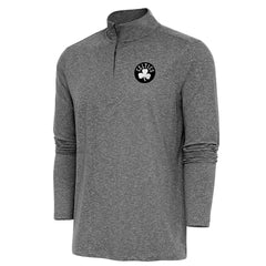 Heather Black Boston Celtics Antigua Hunk Quarter-Zip Top | NBA