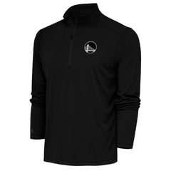 Black Golden State Warriors Antigua Metallic Logo Tribute Quarter-Zip Top sale | NBA
