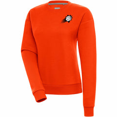 Phoenix Suns Antigua Women's Brushed Metallic Victory Pullover Sweatshirt - Orange on sale | NBA