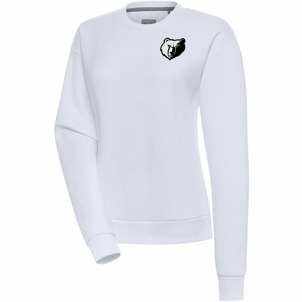 White Memphis Grizzlies Antigua Women's Brushed Metallic Victory Pullover Sweatshirt - White discount | NBA