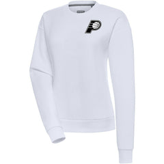 White Indiana Pacers Antigua Women's Brushed Metallic Victory Pullover Sweatshirt - White shop | NBA