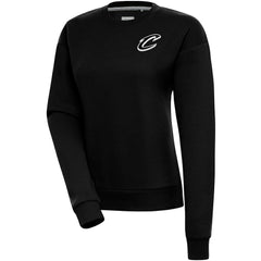 Black Cleveland Cavaliers Antigua Women's Brushed Metallic Victory Pullover Sweatshirt - Black on sale | NBA
